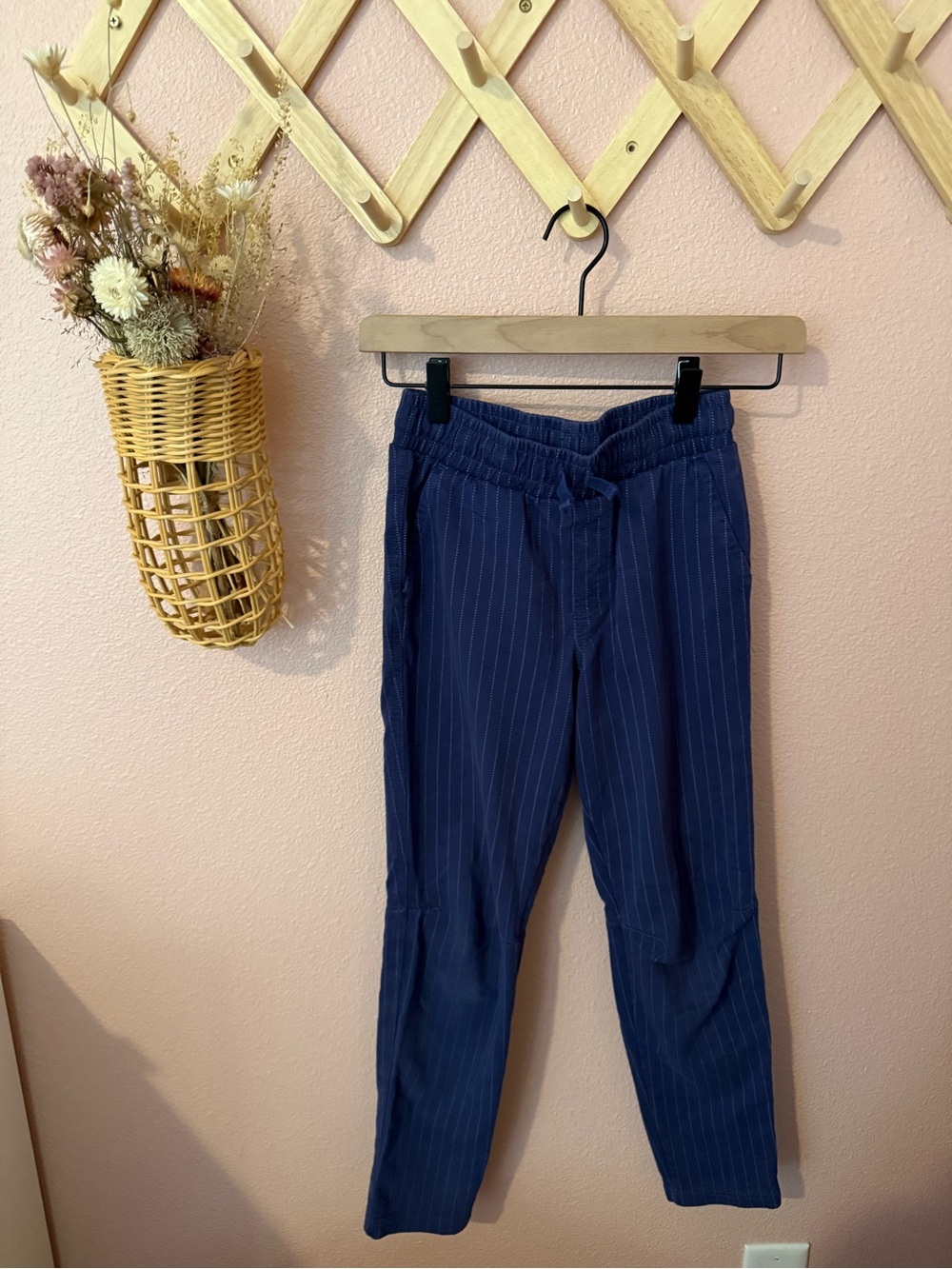 Tea Collection Boys Navy Pinstripe Pull-On Pants